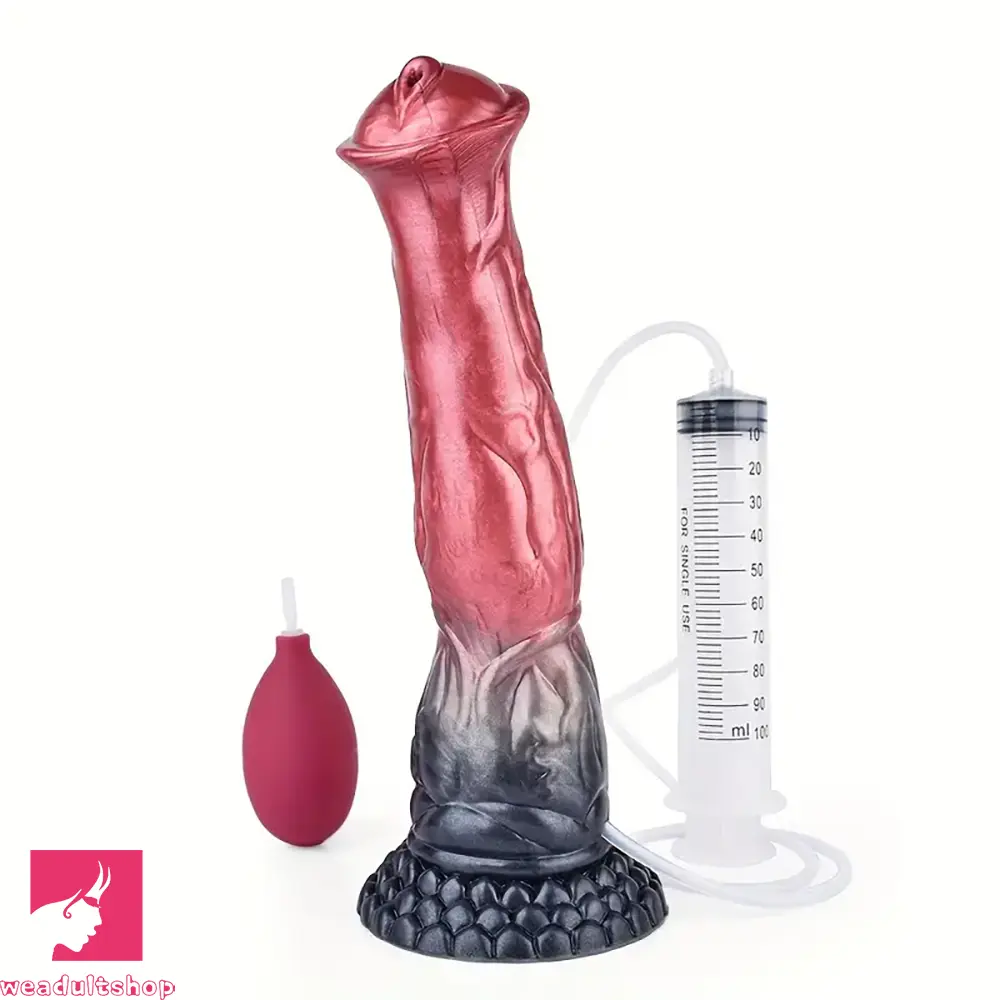 11.22in Big Horse Cock Silicone Soft Animal Penis Dildo Vaginal Sex