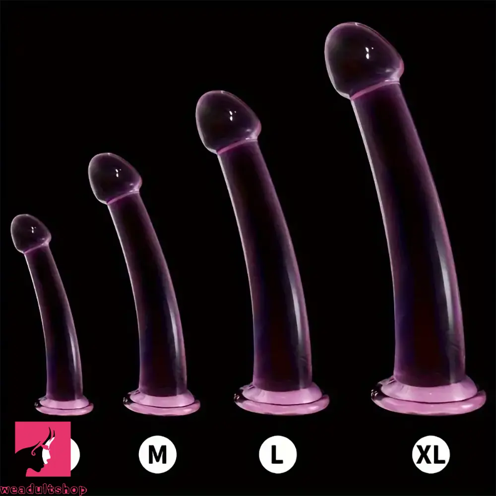 6.1in 6.89in 7.87in 8.66in Pink Anal Plug Dildo For Butt Clit Expander