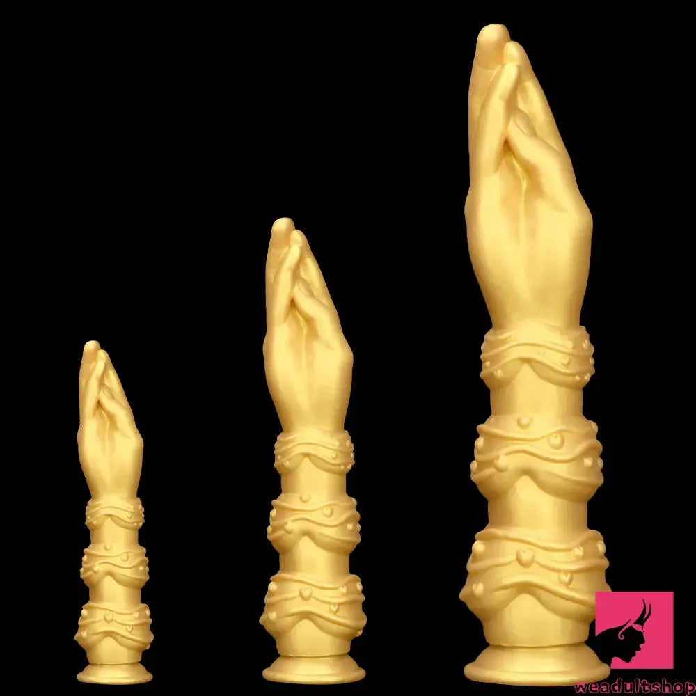 7.28in 9.84in 13.38in Premium Silicone Soft Fist Hands Big Dildo