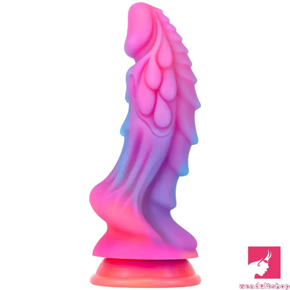 8.46in Colored Luminous Silicone Big Soft Dildo For Female Male Orgasm