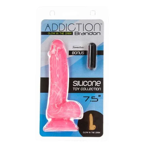 ADDICTION - Brandon Glow in the Dark 7.5 Dildo