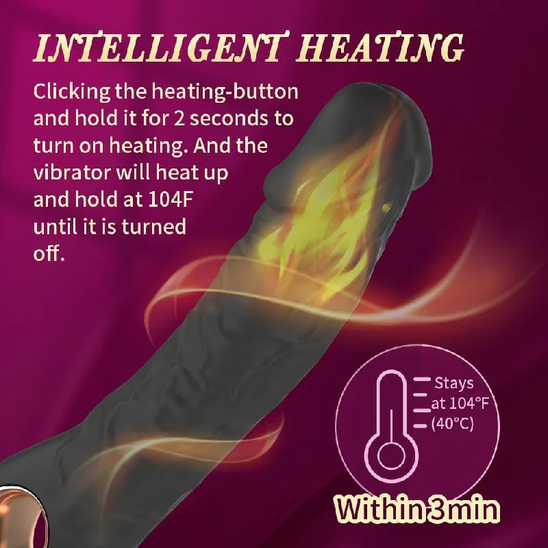 Vibrating Anal Dildo G Spot Vibrator - Handheld Heat Classic Vibrator Sex Toys