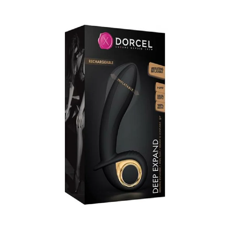 Dorcel Deep Expand Inflatable Vibrator - Black/Gold