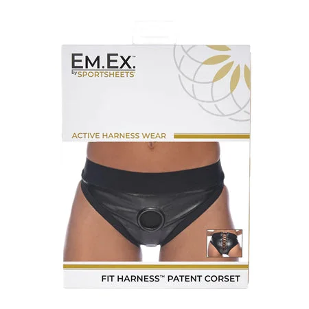 Em Ex Fit Harness Corset Small Black