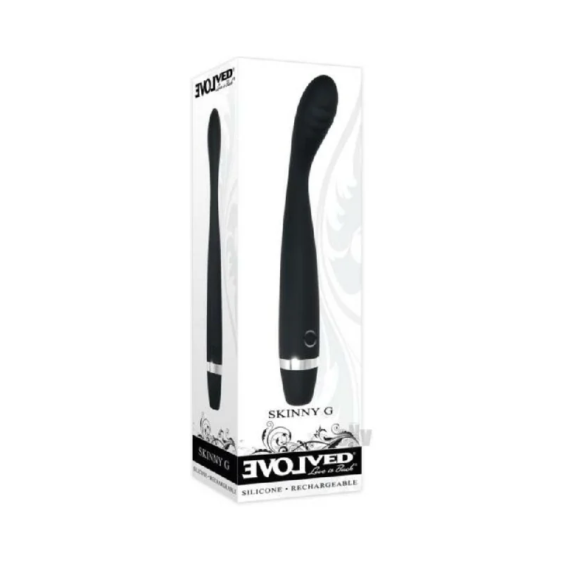 Evolved Skinny G  Silicone G Spot Vibrator - Black