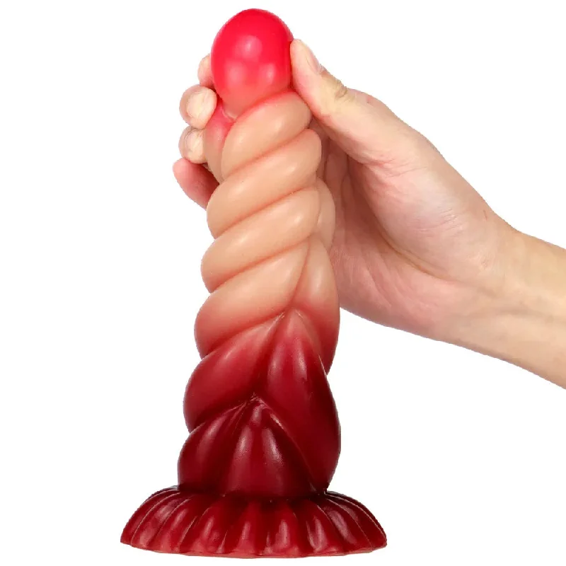 Fantasy Sprial Anal Dildo Butt Plug - Realistic Silicone Vagianl Prostate Female Sex Toys