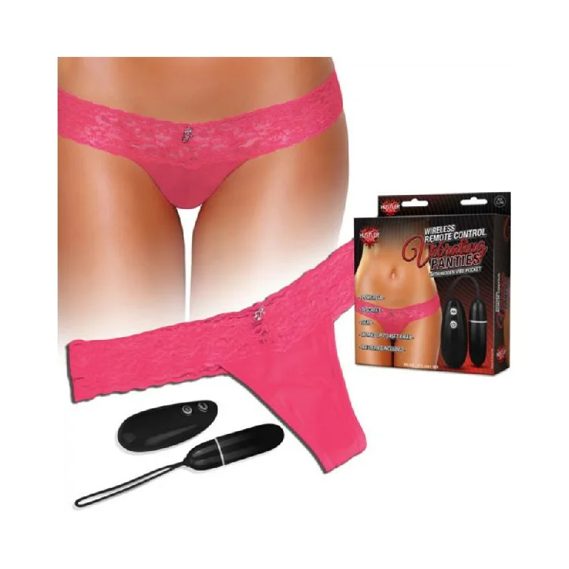 Hustler Vibrating Panties Remote Control Pink S/M