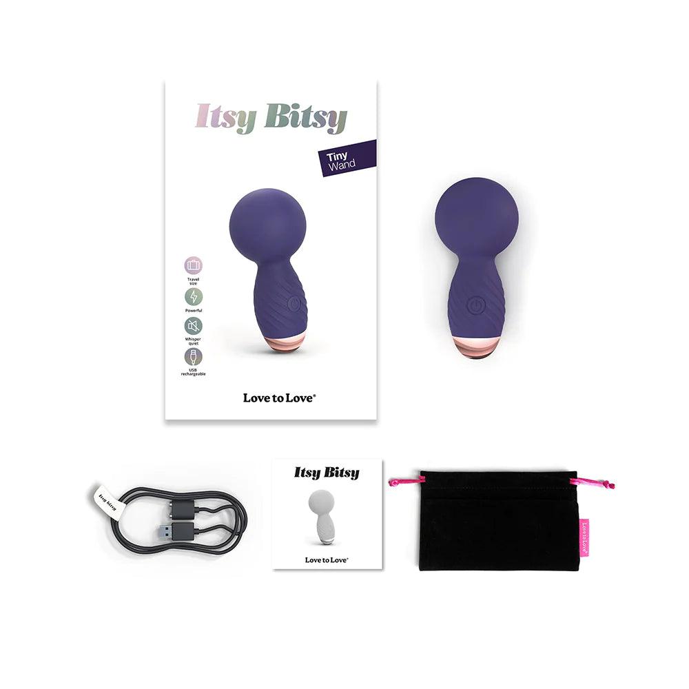 Love To Love Itsy Bitsy Midnight Indigo Tiny Wand - Rechargeable