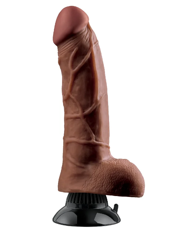 Pipedream Real Feel Deluxe Vibrating Brown Dildo No.5