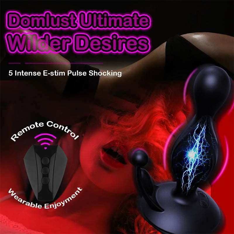 Prostate Massager - Remoter Estim Anal Vibrator - Domlust