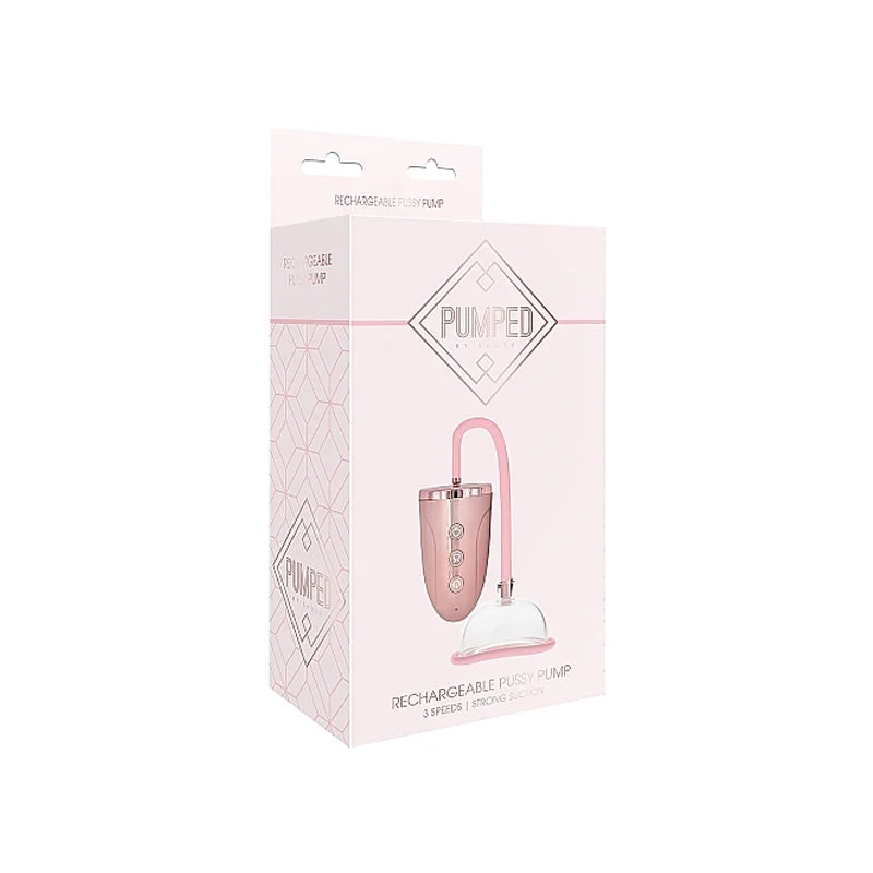 Pumped Rechargeable 3-Speed Pussy Pump Pink