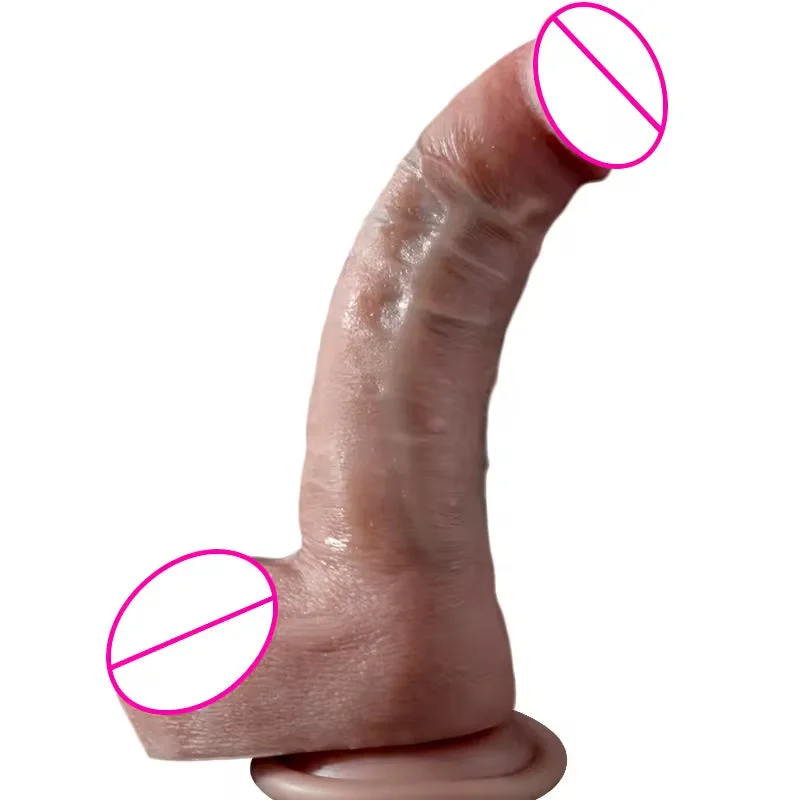 Realistic Anal Dildo Butt Plug - 7 inch Silicone Small Glans Penis Sex Toys for Women