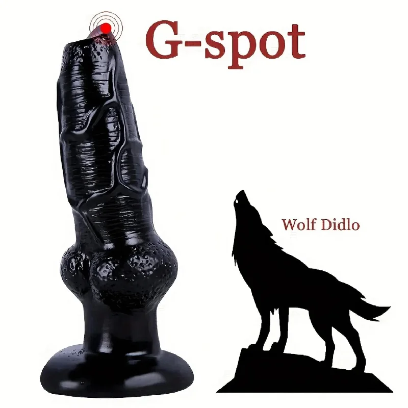 Realistic Animal Dildo - Domlust Silicone Wolf Dildos Anal Plug