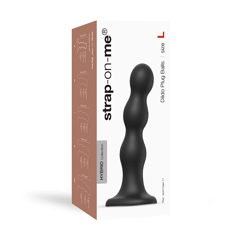 Strap-On-Me Dildo Plug Balls Blk L