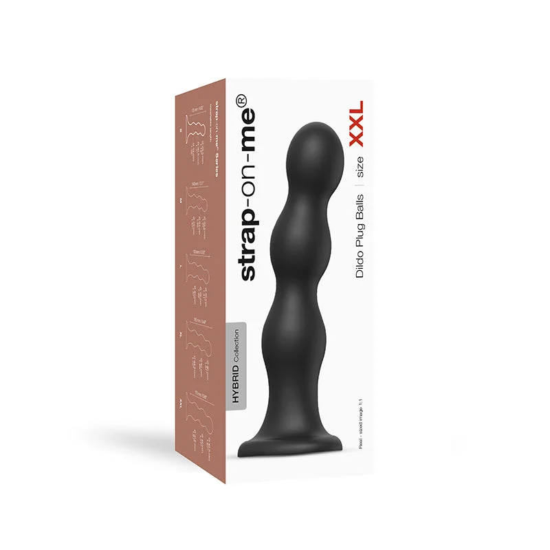 Strap-On-Me Dildo Plug Balls Blk XXL