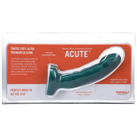 Tantus Acute Silicone Dildo - Emerald