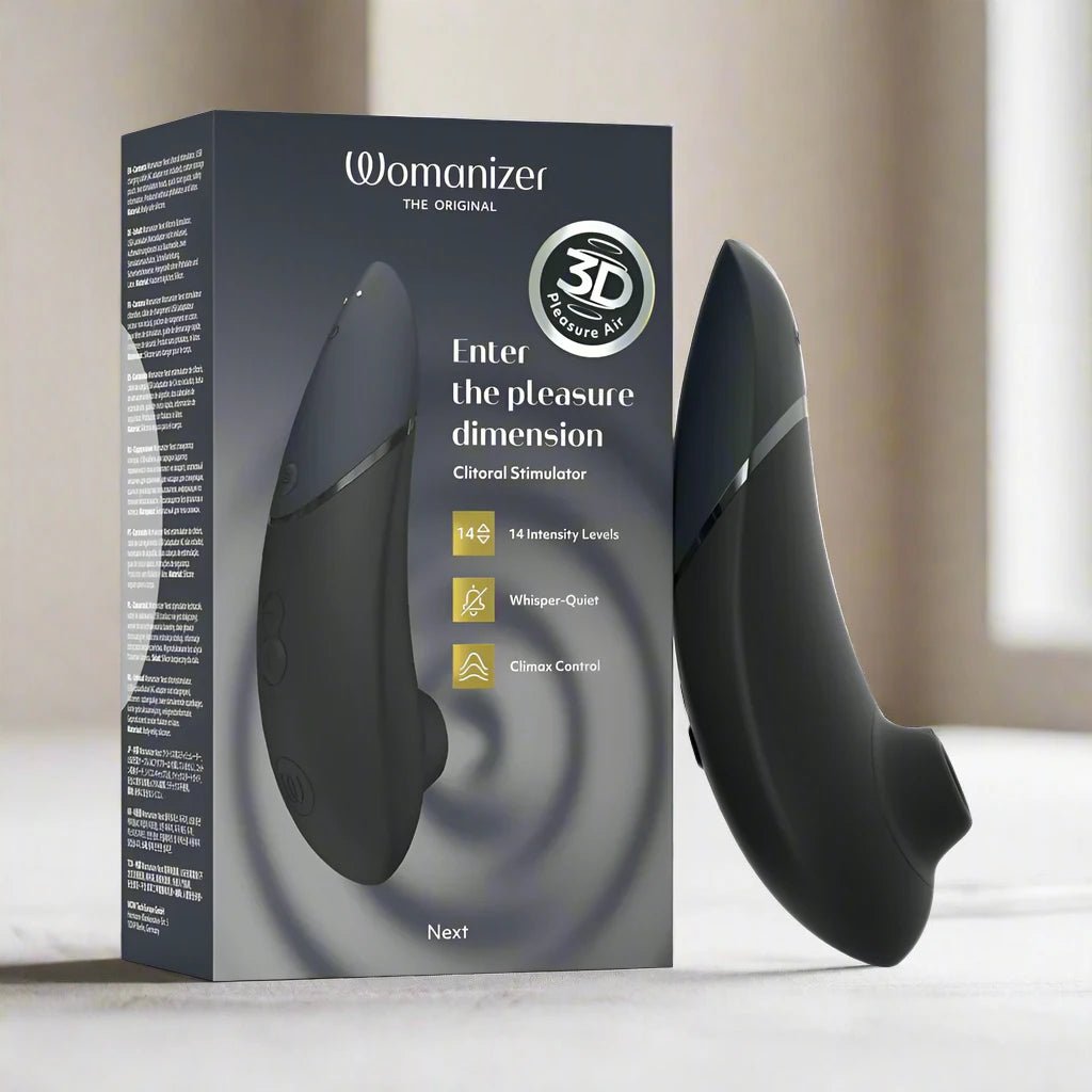 Womanizer Next 3D Pleasure Air Stimulator with Climax Control - Black