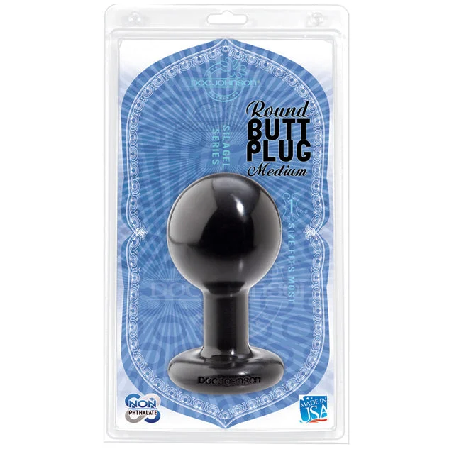 Ball Shape Anal Plug (Medium/Black)