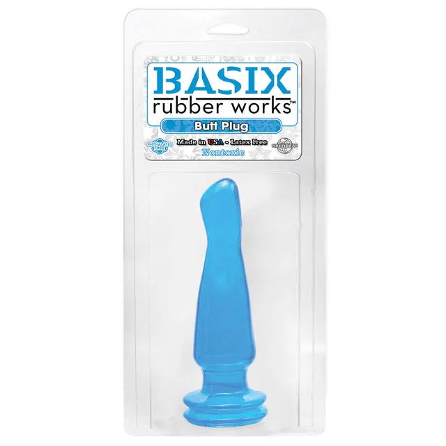 Basix 5in. Butt Plug (Blue)