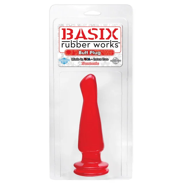 Basix 5in. Butt Plug (Red)