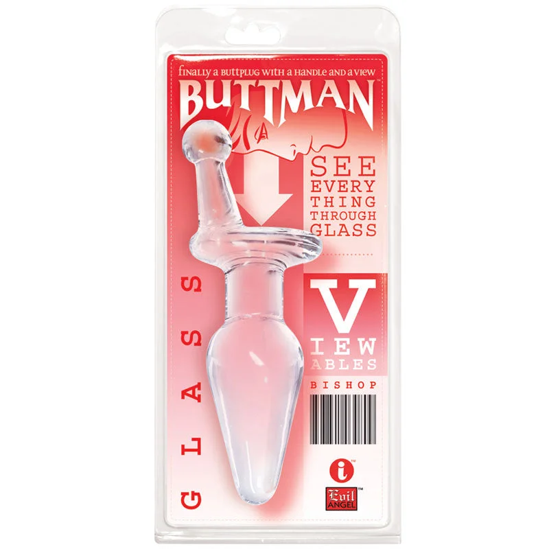 Buttman Viewable Glass Butt Plug Bishop