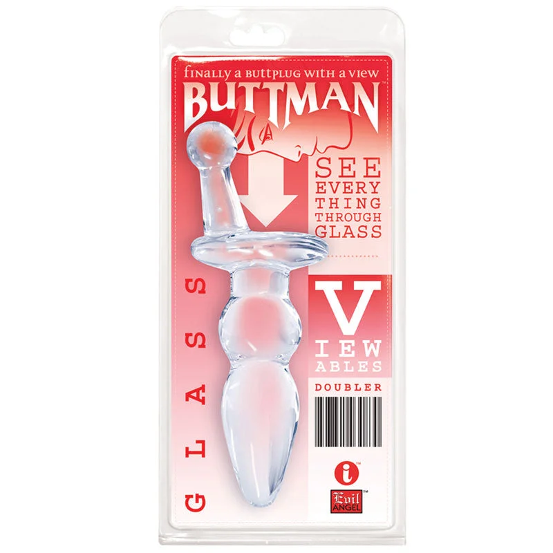 Buttman Viewable Glass Butt Plug Doubler