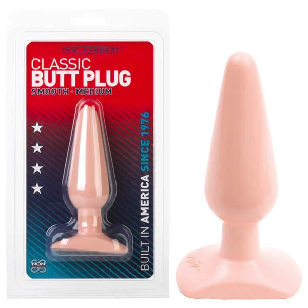 Classic Butt Plug Smooth Medium - Flesh