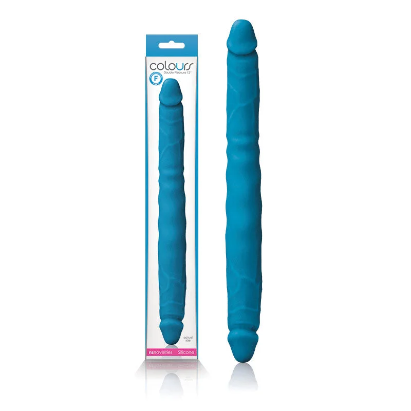 Colours Pleasures Double Ended Dildo Blue