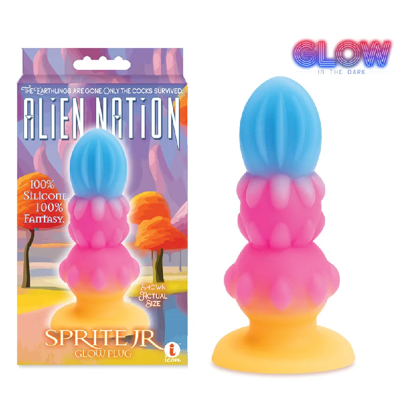 Alien Nation - Sprite Jr. - Glow in Dark Coloured 10.8 cm Fantasy Anal Plug