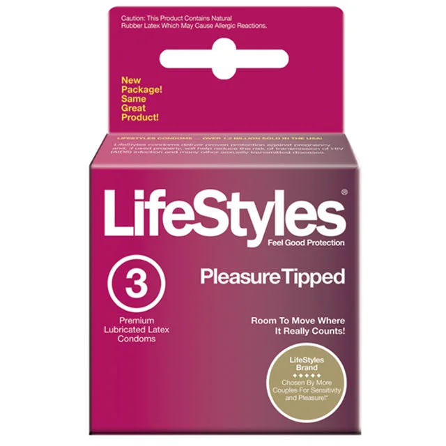 LifeStyles Pleasure Tipped Condoms (3 pack)