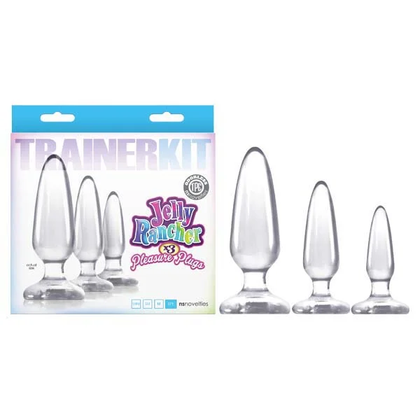 Jelly Rancher Trainer Kit - Clear Butt Plugs - Set of 3 Sizes