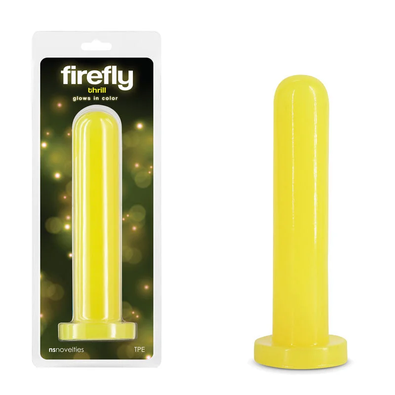 Firefly - Thrill - Yellow - Large - Glow in Dark Yellow 19.3 cm Large Dildo