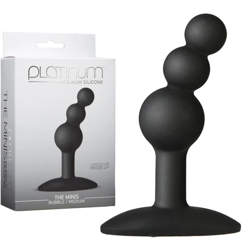 Platinum Premium Silicone - The Minis - Bubble - Medium Black