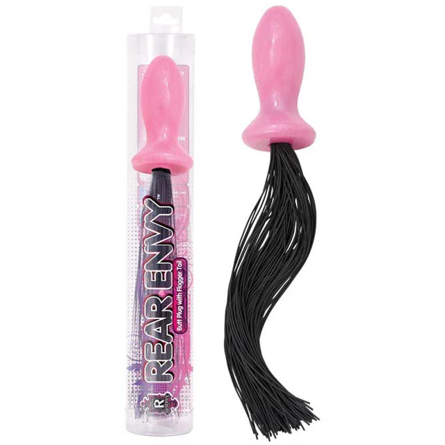 Rear Envy Butt Plug with Flogger (Pink)