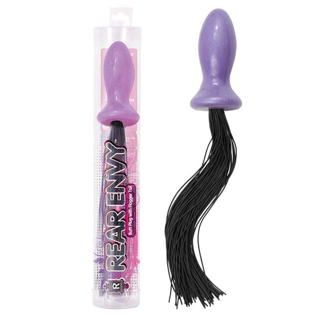 Rear Envy Butt Plug with Flogger (Purple)