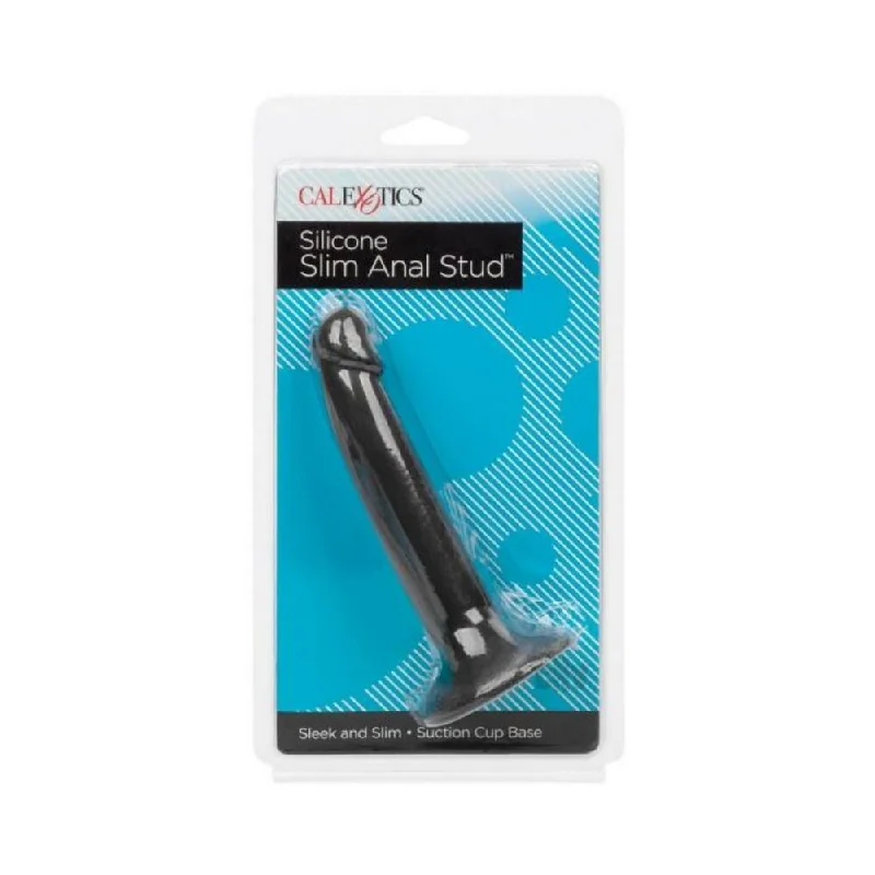 Silicone Slim Anal Stud - Black