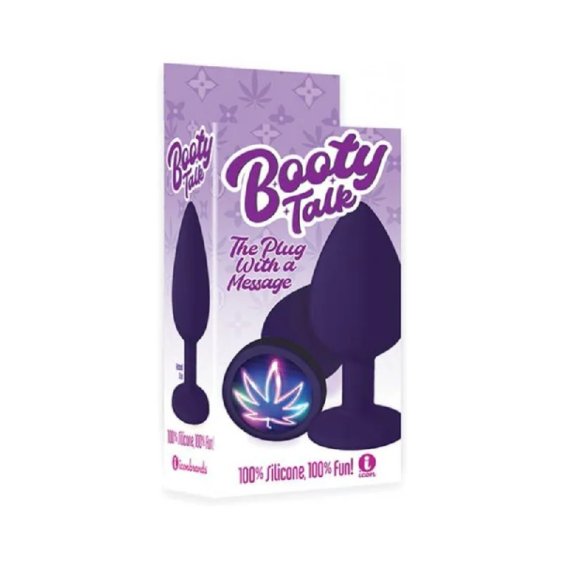 The 9's Booty Calls Neon Leaf Plug - Purple