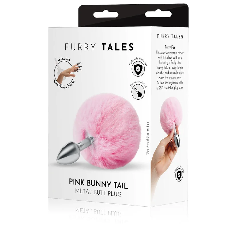 WhipSmart Furry Tales Pink Bunny Tail Butt Plug