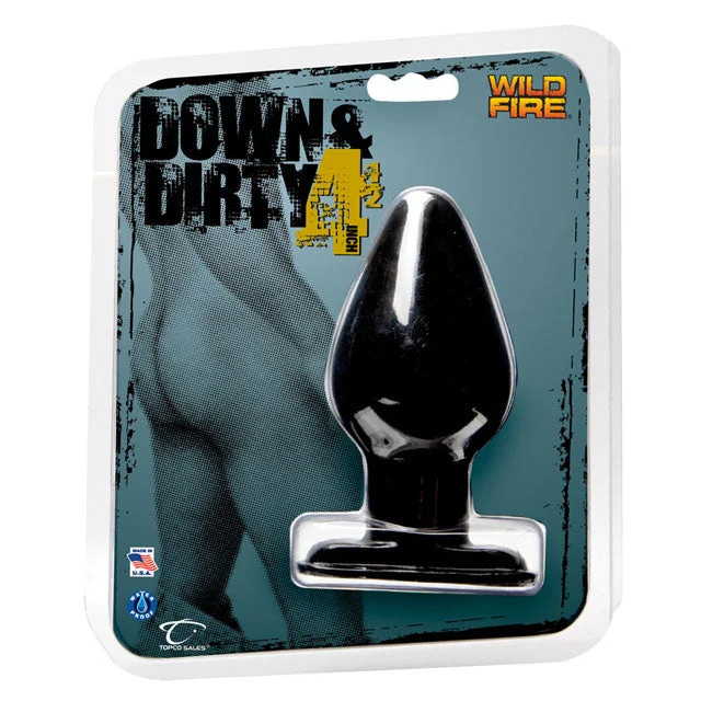 Wildfire Down & Dirty 4.5in Butt Plug (Black)