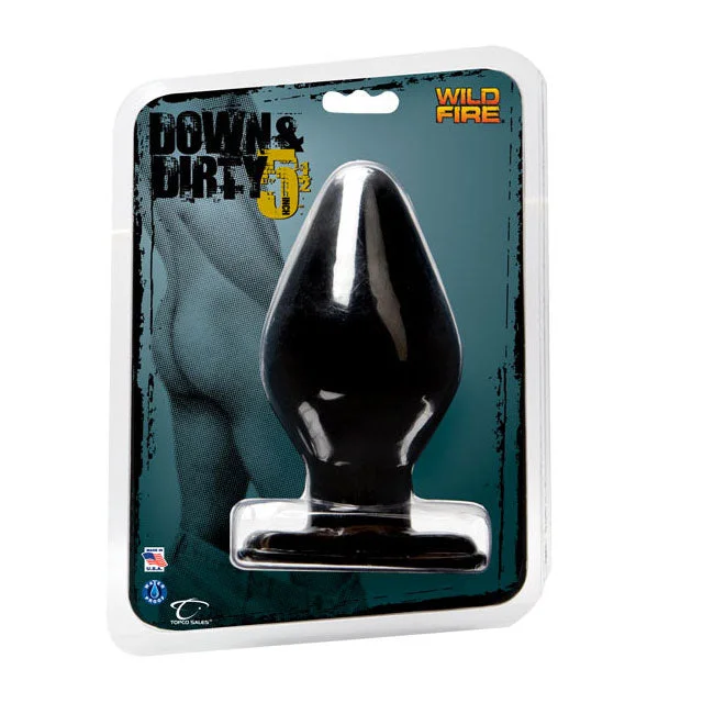 Wildfire Down & Dirty 5.5in Butt Plug (Black)