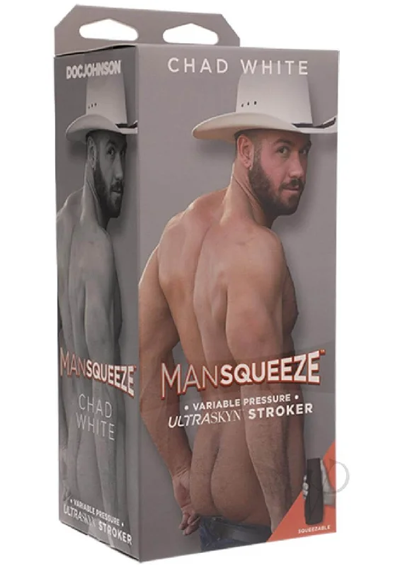 Experience Chad White's Allure with the Man Squeeze Chad White Ass Vanilla