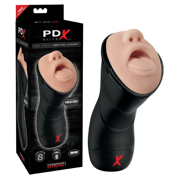 PDX Elite Deep Throat Vibrating Stroker-(rd507)