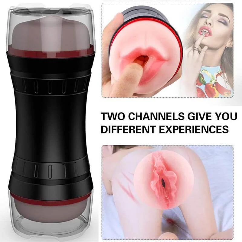 Pussy To Mouth Deep Throat Oral Sex Toy Male Stroker Toy