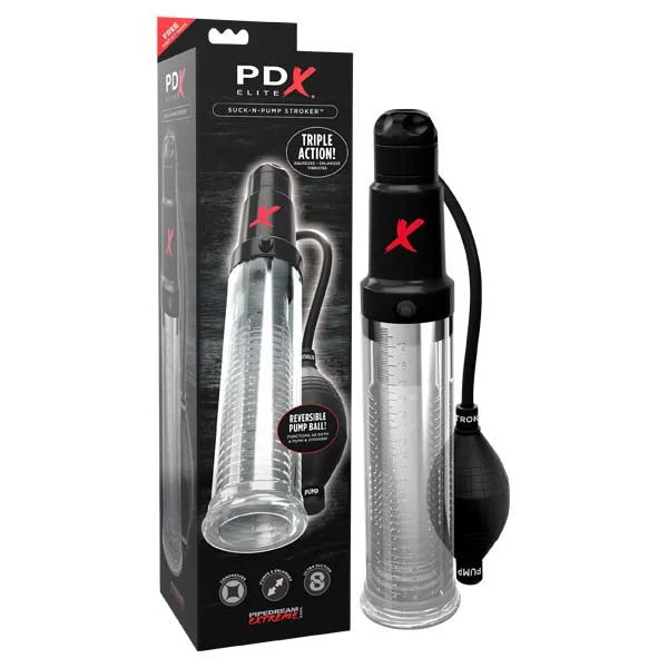 Pipedream Extreme Toyz Elite Suck-N-Pump Stroker-(rd528)