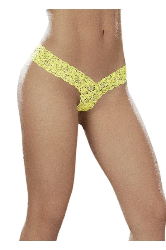 Sexy Lace Boyshort | Yellow