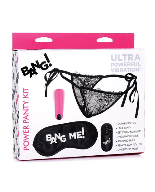 No Eta Bang! Power Panty & Blindfold Kit - Pink